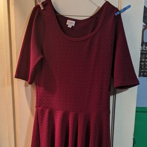 LuLaRoe Maroon Dress